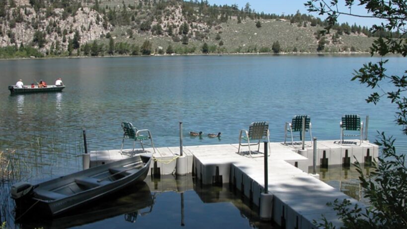 T-Dock System on a mountain lake