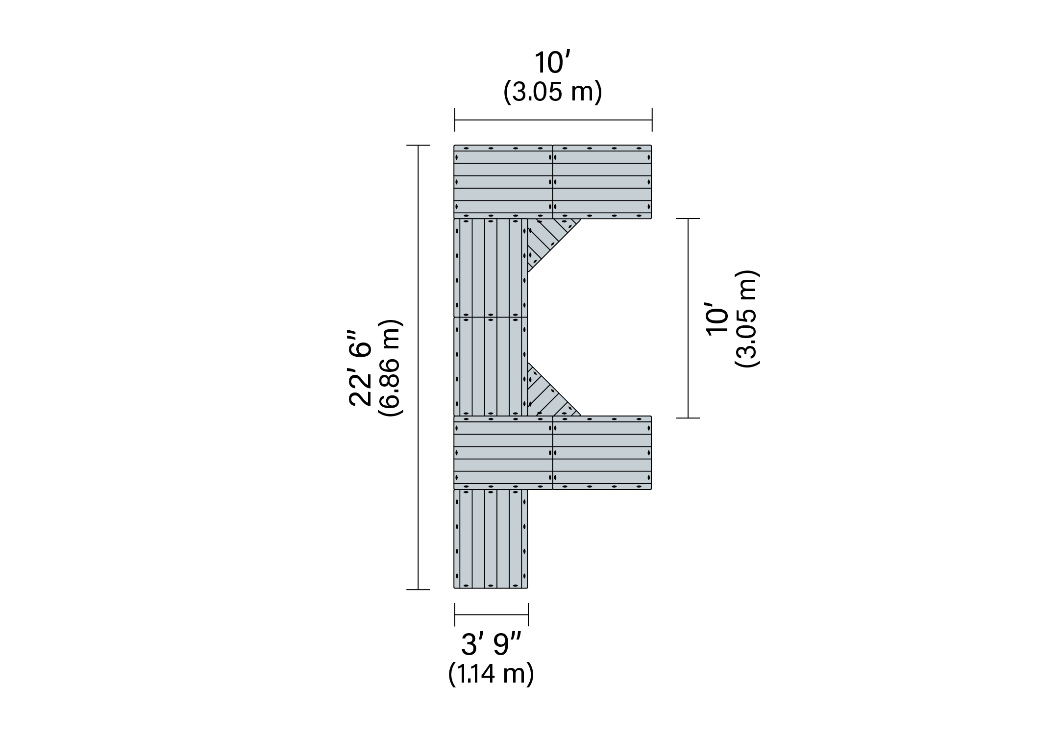 Model FPK1012 dock package